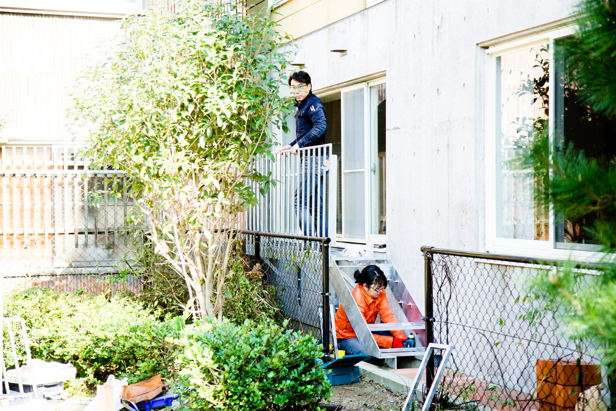 公園への通路