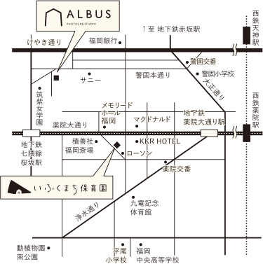 いふくまち保育園の地図